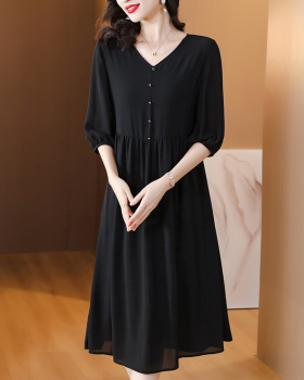 Western style slim spring and summer dress for women