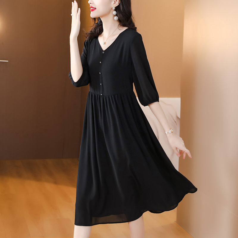 Western style slim spring and summer dress for women