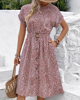 Printing fashion temperament summer dress for women
