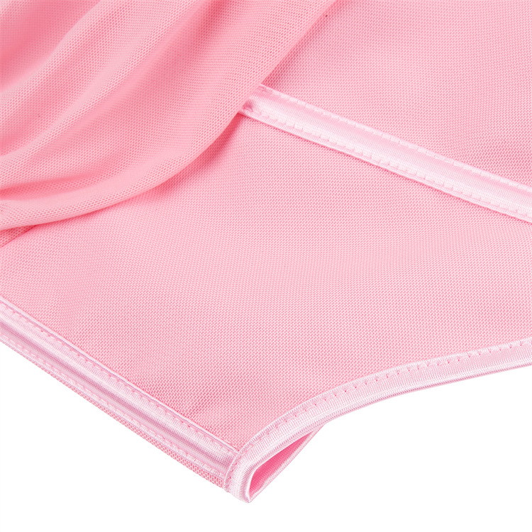 Wrapped chest body sculpting tops pink small sling