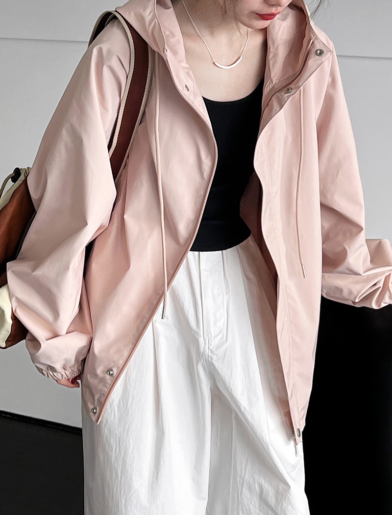 Casual pink jacket spring outdoor sports coat for women