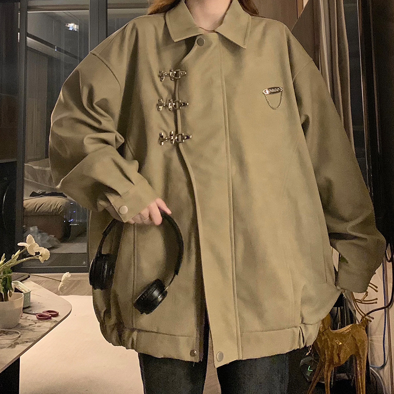 Student American style coat suede windbreaker for women