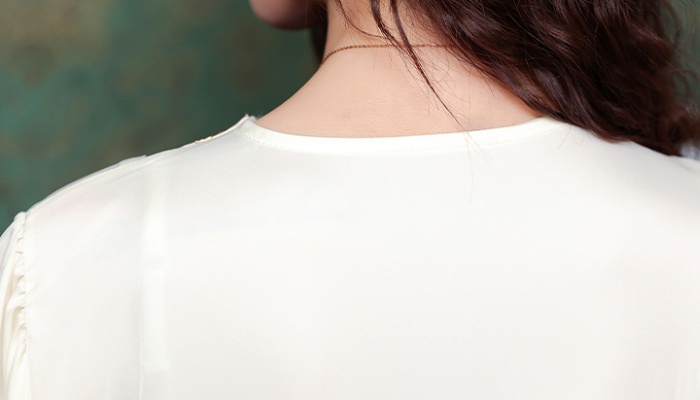 Splice small shirt long sleeve shirt for women