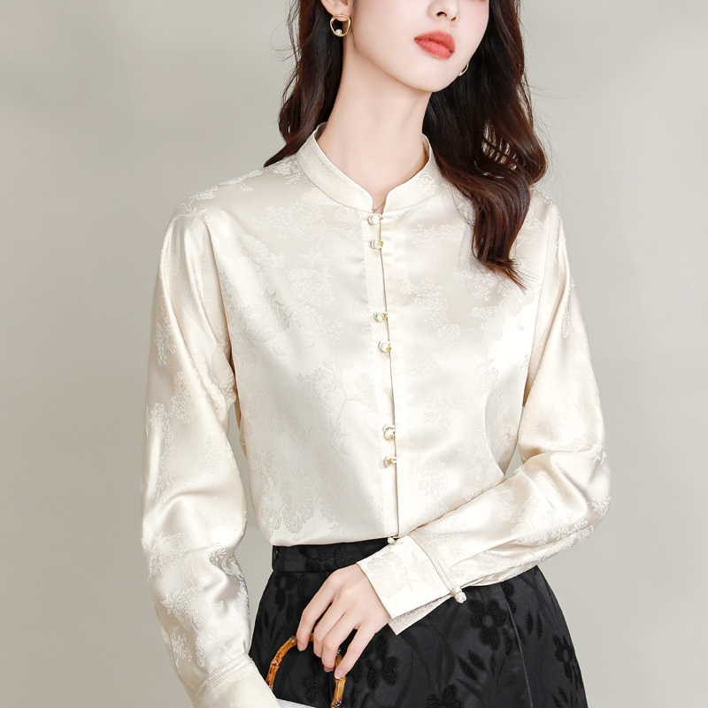 Chinese style cstand collar temperament Han clothing tops