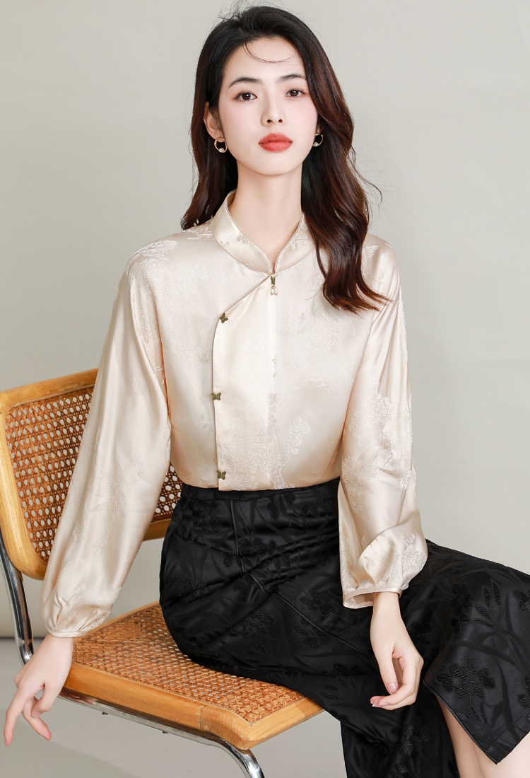 Spring and autumn shirt Chinese style tops