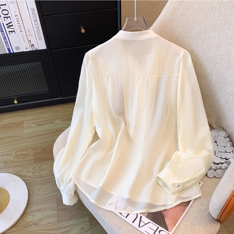 Temperament spring shirt Chinese style bottoming tops