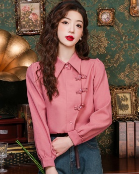 Niche retro Chinese style fashion temperament spring shirt