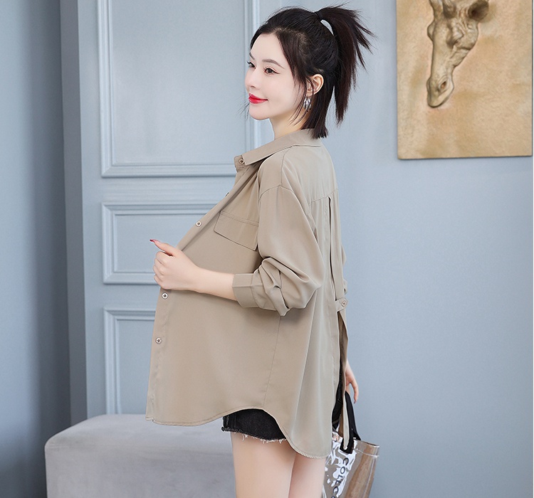 All-match thin coat air conditioning Korean style shirt