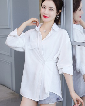 Loose shirt spring and summer tops for women