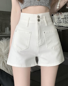 A-line high elastic pants spicegirl short jeans for women