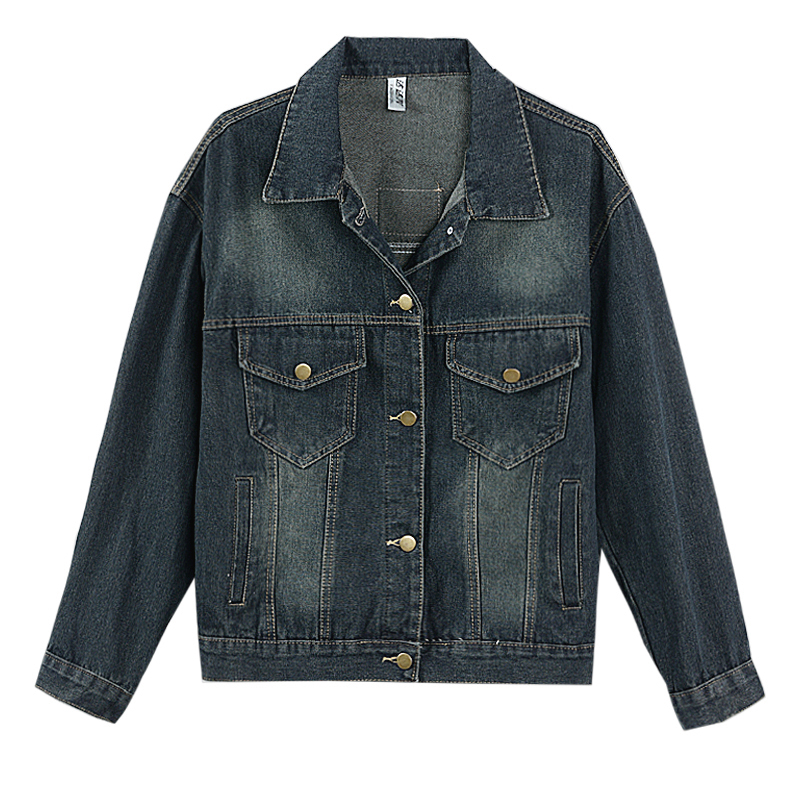 Japanese style loose Casual show young denim jacket for women