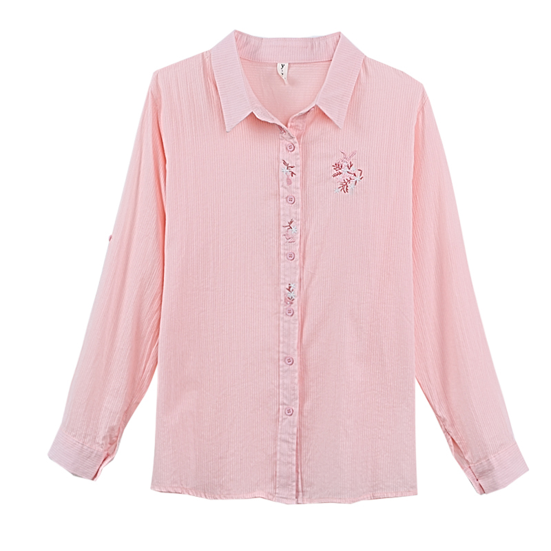 France style pure cotton coat long sleeve spring tops for women