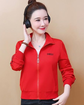 Casual hoodie middle-aged cardigan for women