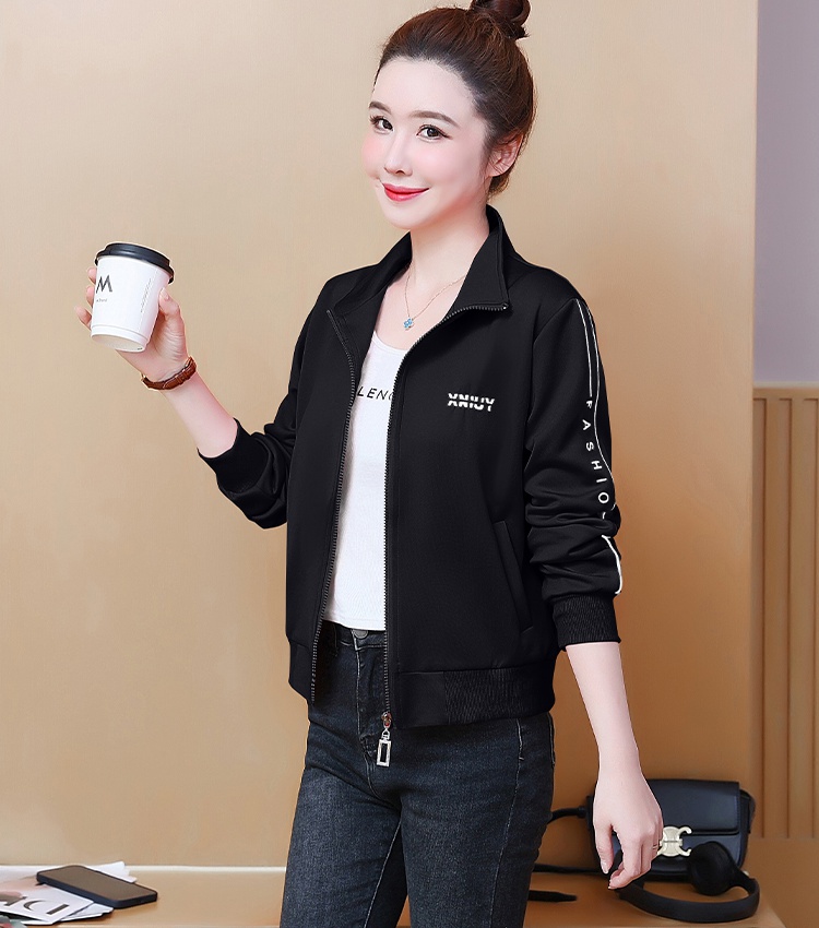Casual hoodie middle-aged cardigan for women