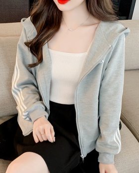 Show young long sleeve short hoodie Casual loose tops