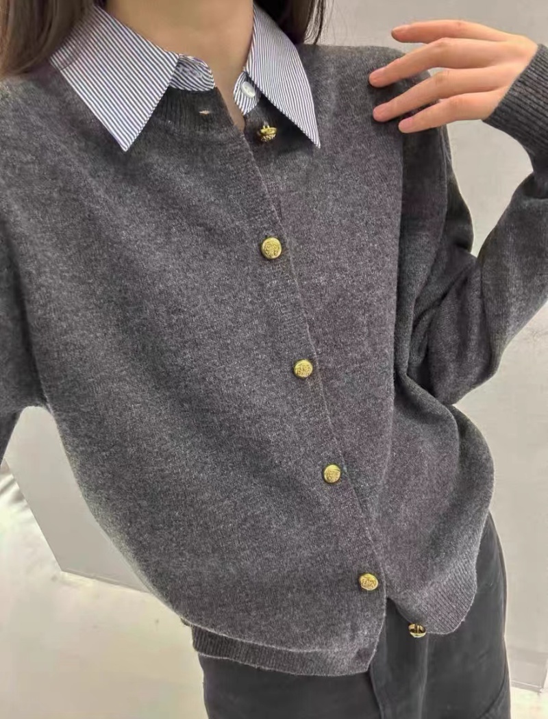 Fashion all-match loose sweater wool winter shirt