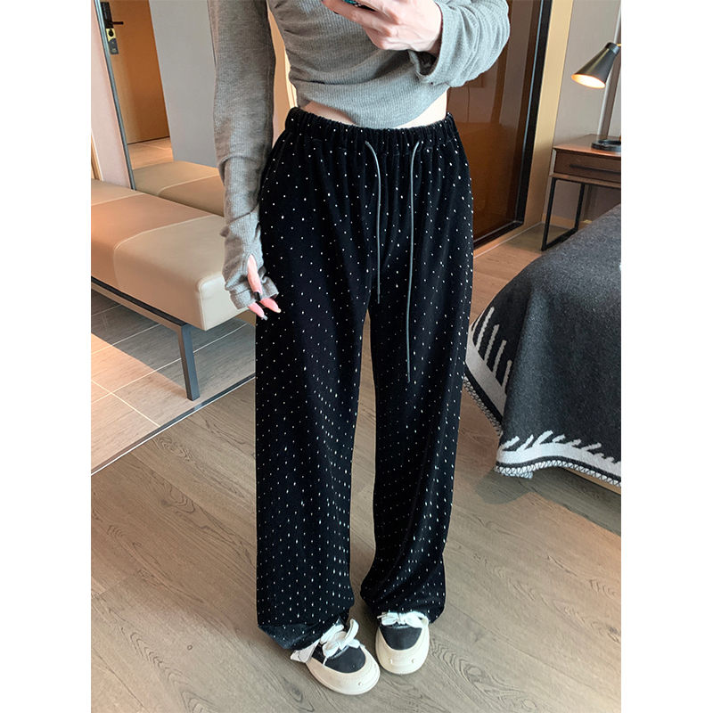 Spring Casual straight pants wide leg pants for women