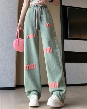 All-match jeans spring and summer long pants for women
