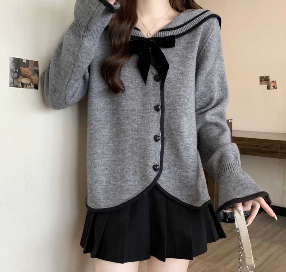 Niche large yard tops fat sweater for women