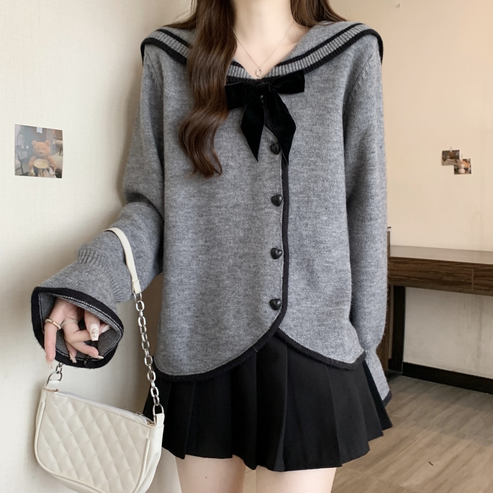 Niche large yard tops fat sweater for women