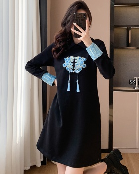 All-match Chinese style fashion slim dress for women
