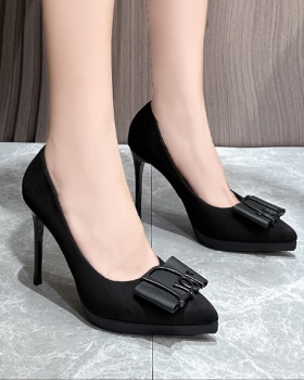 Autumn pointed shoes fine-root platform for women
