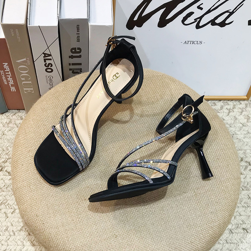 Ladies summer sandals open toe high-heeled shoes for women
