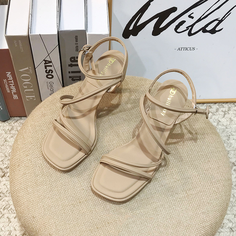 Fine-root high-heeled shoes spring and summer sandals for women