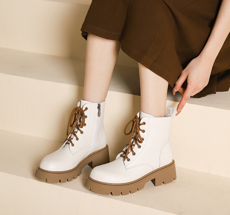 British style spring and autumn boots flat short boots
