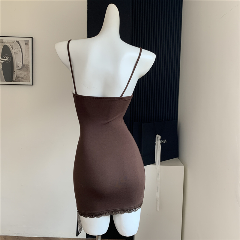 Spicegirl sling sexy dress package hip sleeveless short skirt