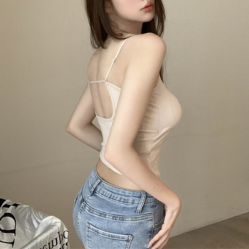 Sexy spring and summer vest spicegirl short tops for women