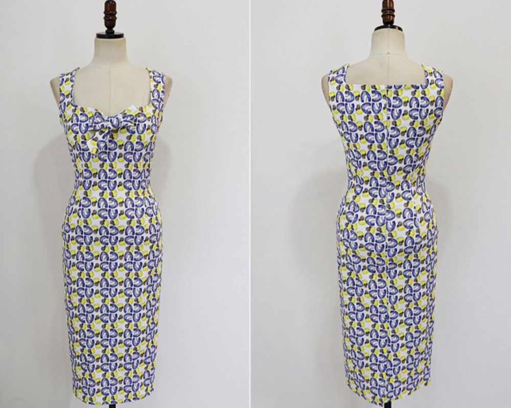 Printing strap fashion slim temperament summer dress