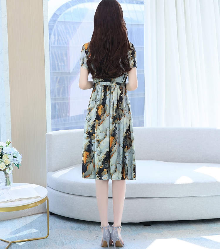 Middle-aged noble dress Western style long dress for women