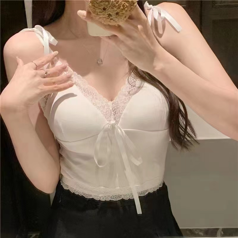 Ice silk sexy spring and summer bandage vest for women