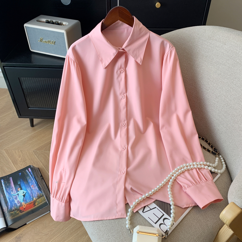 Spring and autumn commuting shirt Casual tops for women