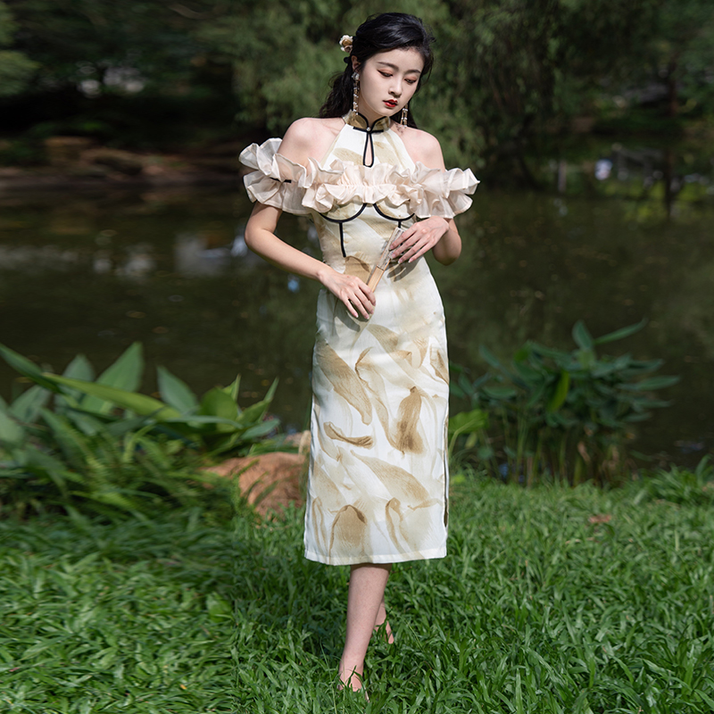 Spring and summer sexy cheongsam Chinese style dress