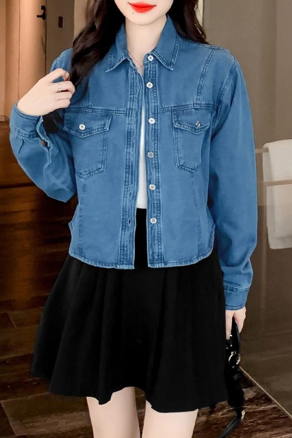 Loose all-match shirt spring and autumn coat for women