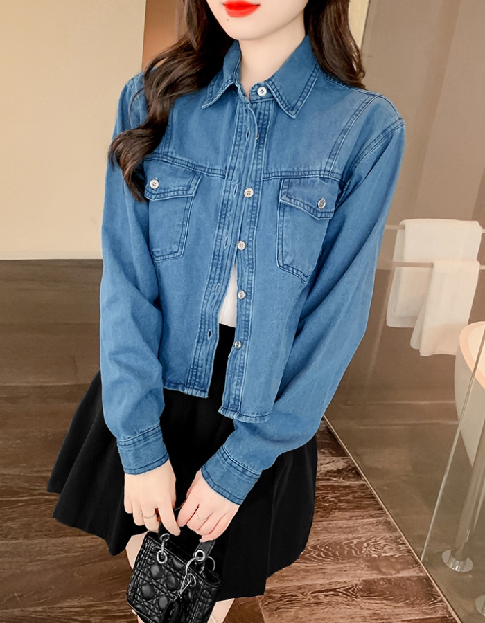 Loose all-match shirt spring and autumn coat for women