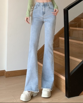 High waist spicegirl jeans lengthen long pants