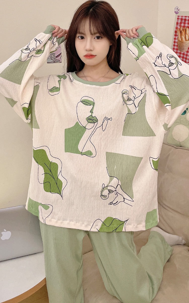 Cotton lovely sweet homewear pajamas 2pcs set for women