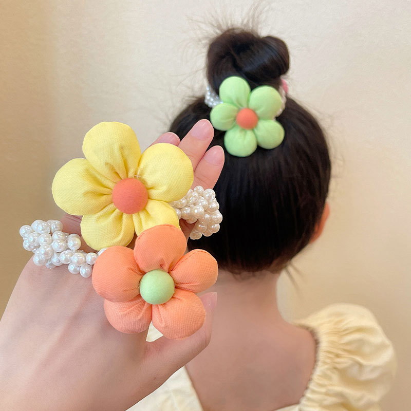 Imperial crown pearl girl hair ring child colors headwear
