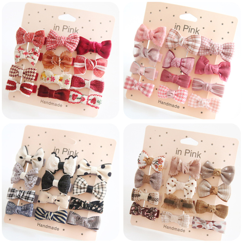 Child lovely hair accessories baby headwear 12pcs set