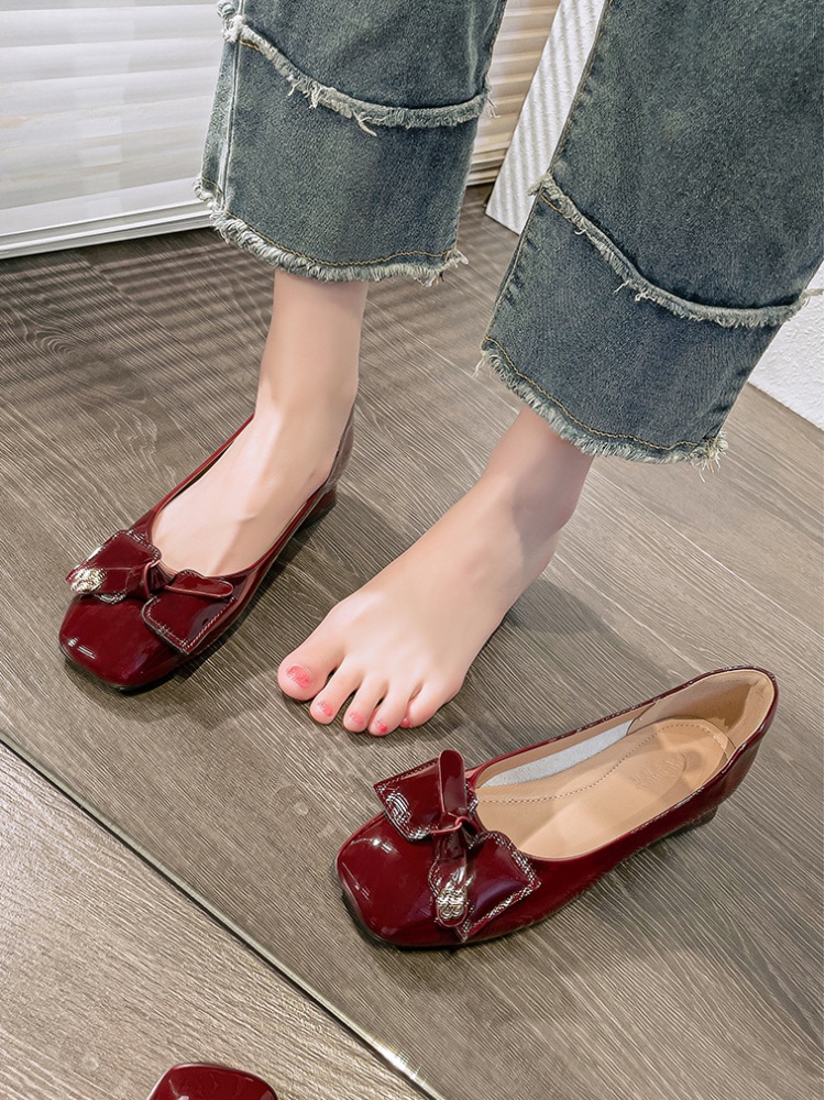 Spring shoes square head high-heeled shoes for women
