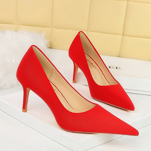 Low pointed shoes spring and autumn high-heeled shoes
