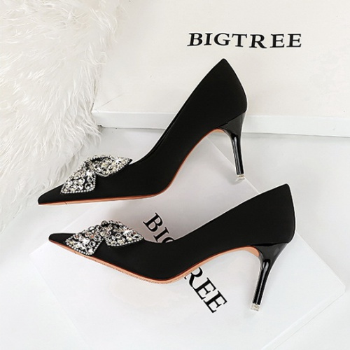 High-heeled high-heeled shoes satin shoes for women