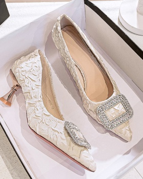 Rhinestone high-heeled shoes France style shoes for women