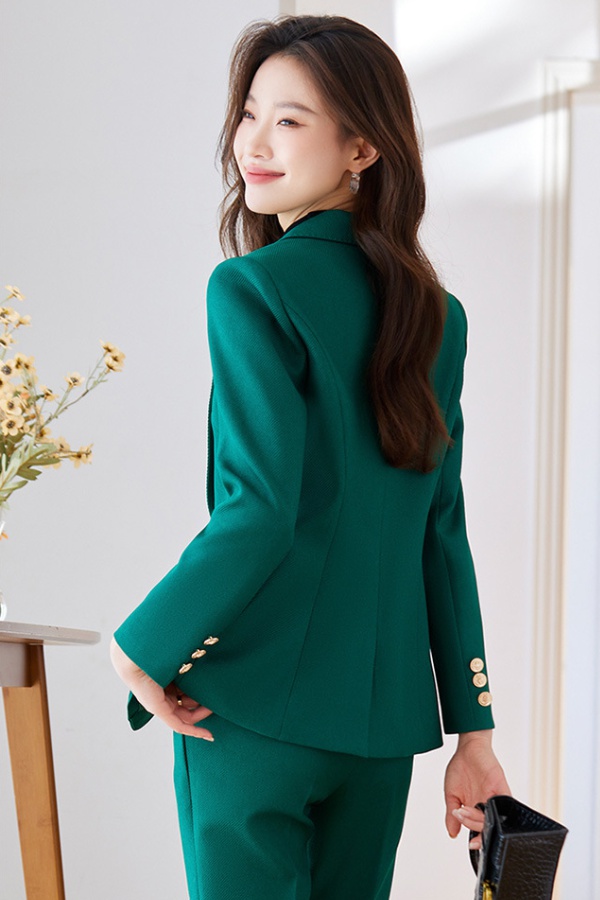 Host spring and autumn green temperament business suit a set