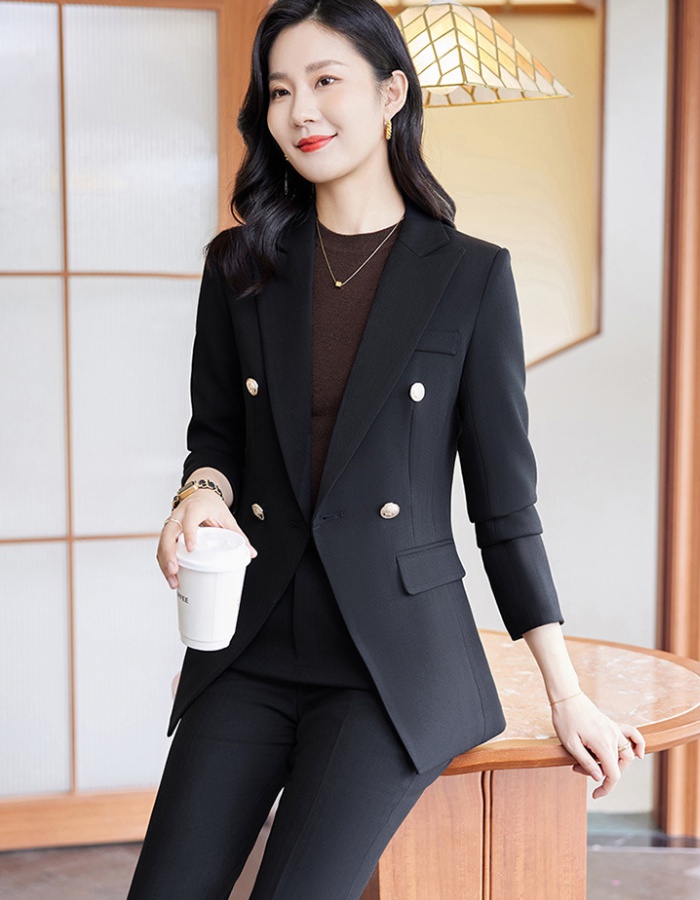 Long sleeve business suit spring and autumn coat a set