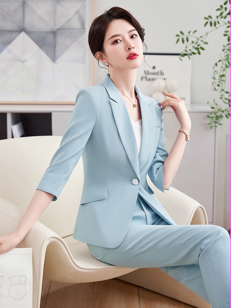 Fashion business suit profession coat a set for women
