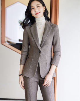 Autumn and winter fashion woolen business suit a set for women